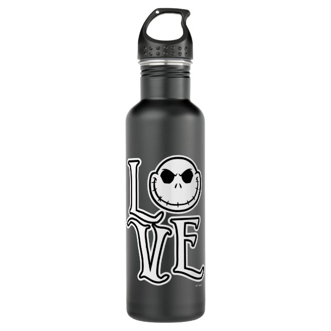 Nightmare Before Christmas - LOVE Stainless Steel Water Bottle (Front)