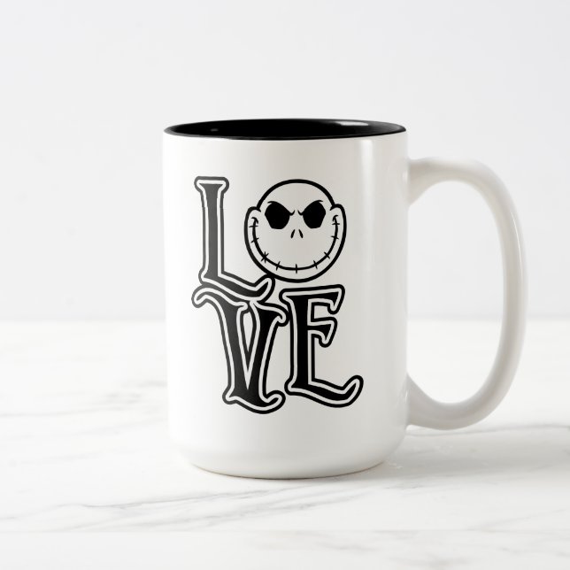 Nightmare Before Christmas - LOVE Two-Tone Coffee Mug (Right)
