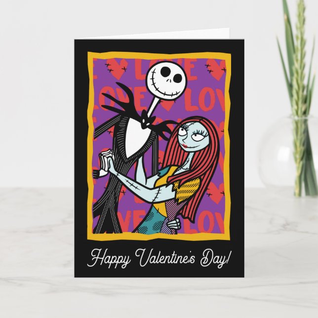 Nightmare Before Christmas Love Valentine Card (Front)