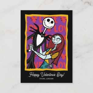 Nightmare Before Christmas Love Valentine Note Card