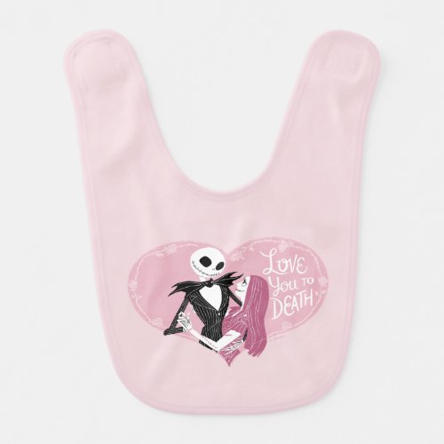 Nightmare Before Christmas  Love You To Death Baby Bib