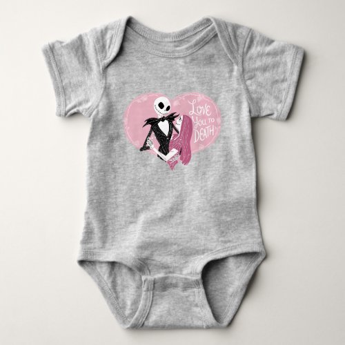 Nightmare Before Christmas  Love You To Death Baby Bodysuit