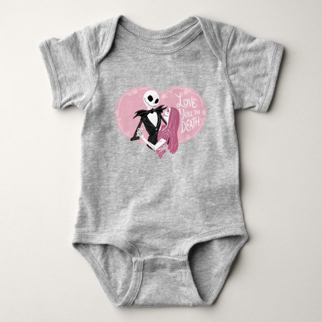 Nightmare Before Christmas | Love You To Death Baby Bodysuit (Front)
