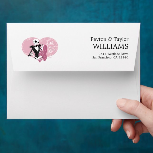 Nightmare Before Christmas | Love You To Death Envelope (Hand)