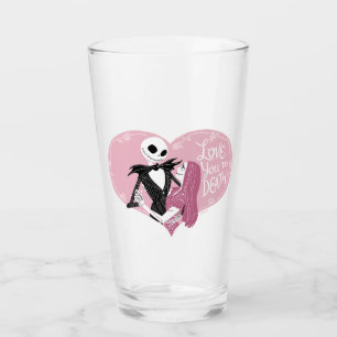 Nightmare Before Christmas Love You To Death Glass