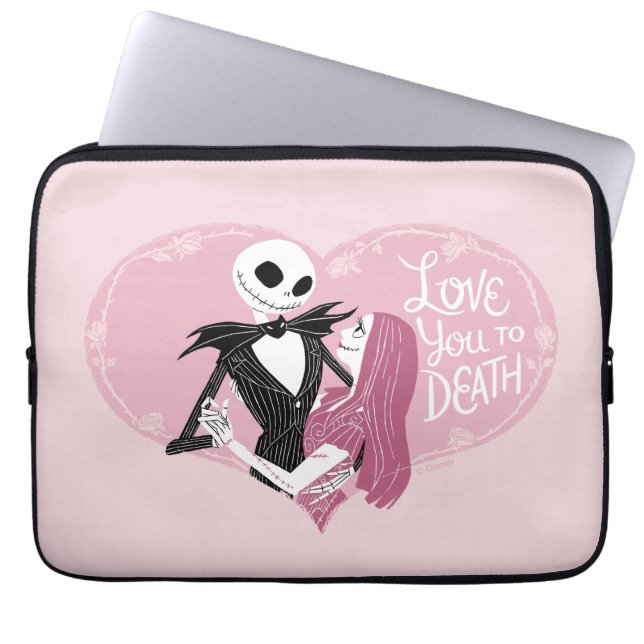Nightmare Before Christmas | Love You To Death Laptop Sleeve (Front)