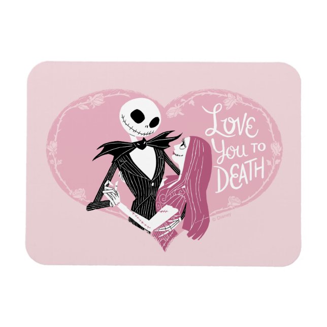 Nightmare Before Christmas | Love You To Death Magnet (Horizontal)
