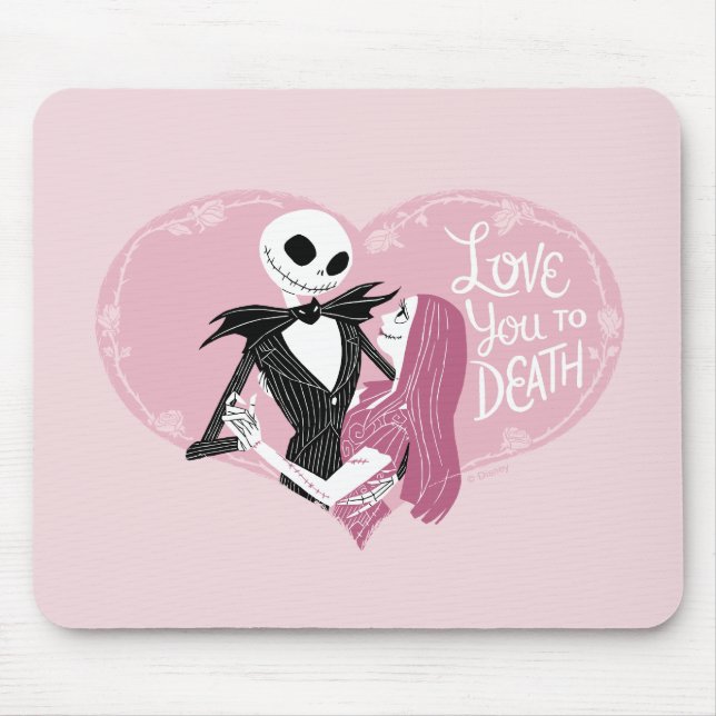 Nightmare Before Christmas | Love You To Death Mouse Pad (Front)