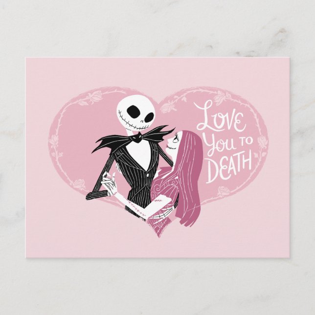 Nightmare Before Christmas | Love You To Death Postcard (Front)