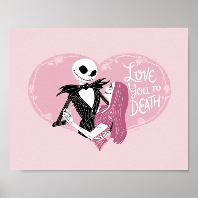 Nightmare Before Christmas | Love You To Death Poster (Front)