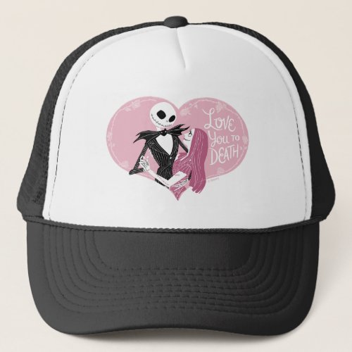 Nightmare Before Christmas  Love You To Death Trucker Hat