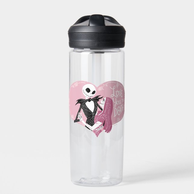 Nightmare Before Christmas | Love You To Death Water Bottle (Front)