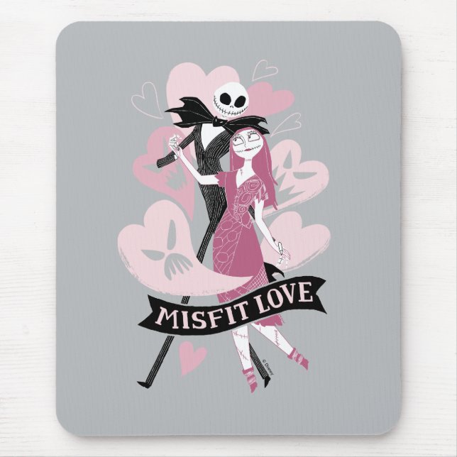 Nightmare Before Christmas | Misfit Love Mouse Pad (Front)