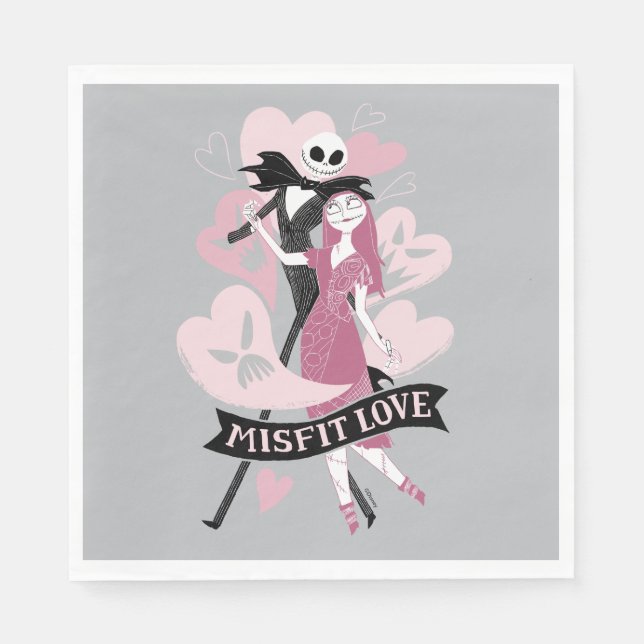 Nightmare Before Christmas | Misfit Love Napkins (Front)