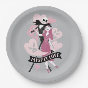 Nightmare Before Christmas Misfit Love Paper Plates