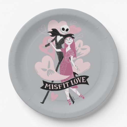 Nightmare Before Christmas  Misfit Love Paper Plates