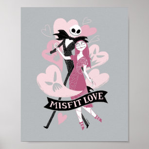 Nightmare Before Christmas   Misfit Love Poster