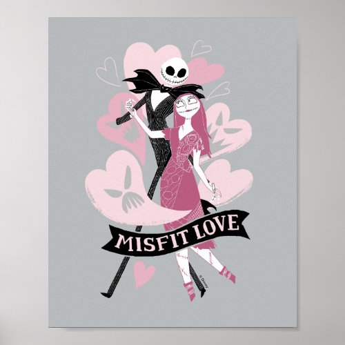 Nightmare Before Christmas  Misfit Love Poster