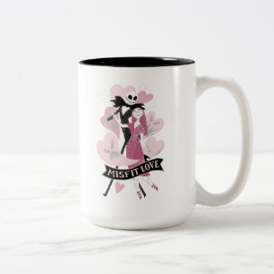 Nightmare Before Christmas Misfit Love Two-Tone Coffee Mug