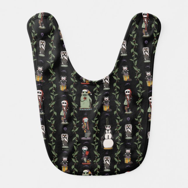 Nightmare Before Christmas | Nutcracker Pattern Baby Bib (Front)