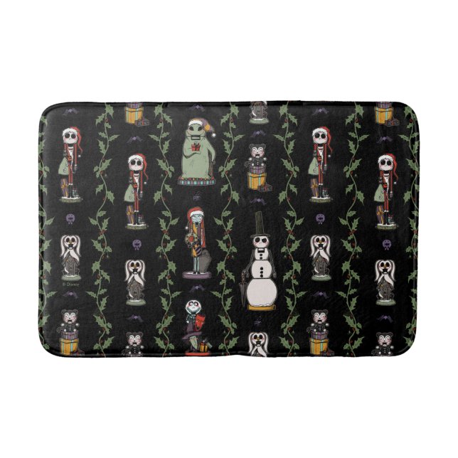 Nightmare Before Christmas | Nutcracker Pattern Bath Mat (Front)