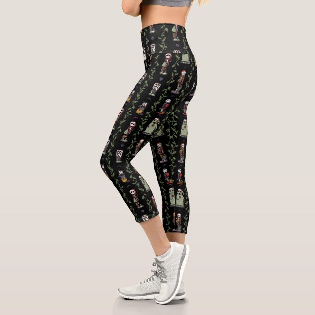 Nightmare Before Christmas | Nutcracker Pattern Capri Leggings (Left)
