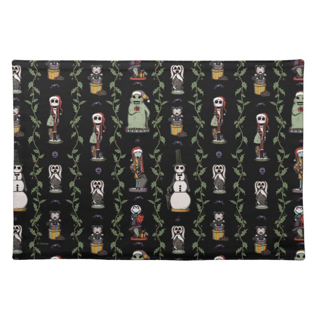 Nightmare Before Christmas | Nutcracker Pattern Cloth Placemat (Front)
