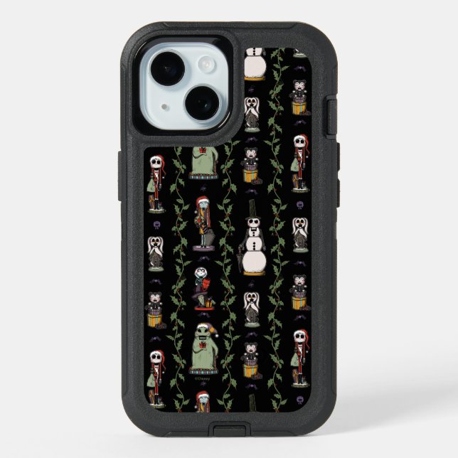 Nightmare Before Christmas | Nutcracker Pattern iPhone 15 Case (Back)