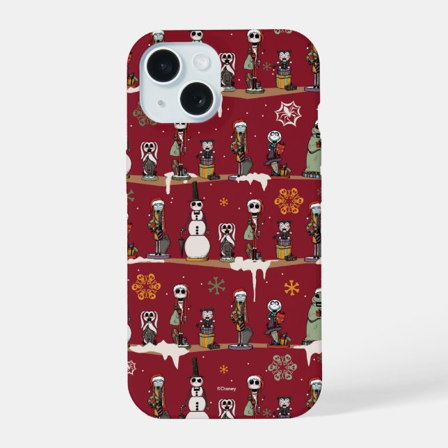 Nightmare Before Christmas Nutcracker Pattern Iphone Case (Back)