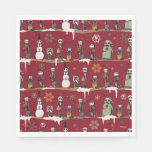 Nightmare Before Christmas Nutcracker Pattern Napkins