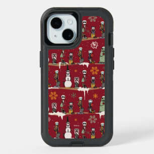 Nightmare Before Christmas Nutcracker Pattern iPhone 15 Case
