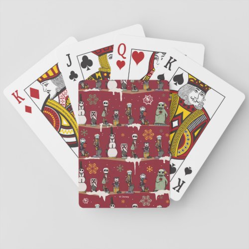 Nightmare Before Christmas Nutcracker Pattern Poker Cards