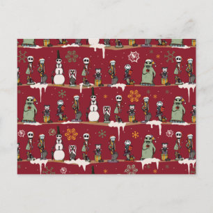 Nightmare Before Christmas Nutcracker Pattern Postcard