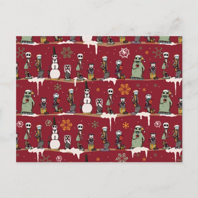 Nightmare Before Christmas Nutcracker Pattern Postcard (Front)