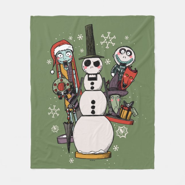 Nightmare Before Christmas | Nutcracker Trio Fleece Blanket (Front)