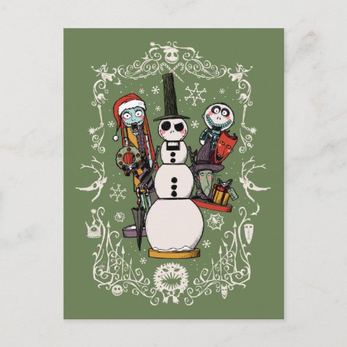 Nightmare Before Christmas  Nutcracker Trio Postcard