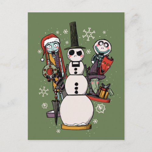 Nightmare Before Christmas  Nutcracker Trio Postcard