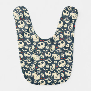 Nightmare Before Christmas Oh What Joy - Pattern Baby Bib