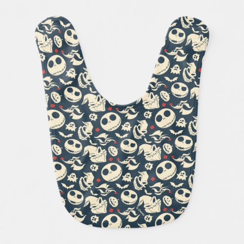 Nightmare Before Christmas  Oh What Joy _ Pattern Baby Bib