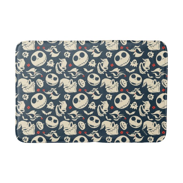 Nightmare Before Christmas | Oh What Joy - Pattern Bathroom Mat (Front)