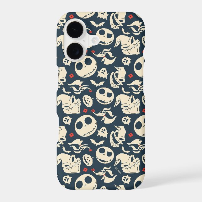 Nightmare Before Christmas | Oh What Joy - Pattern Iphone Case (Back)
