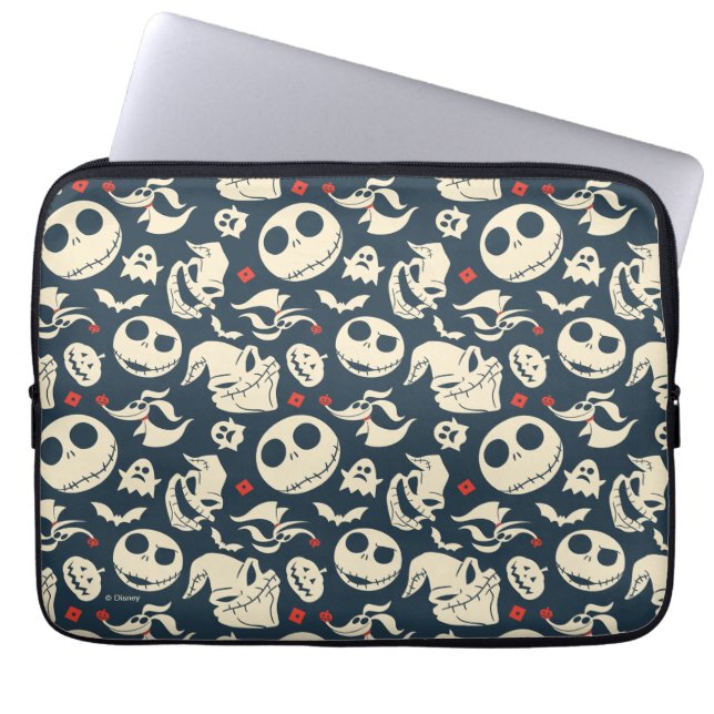 Nightmare Before Christmas | Oh What Joy - Pattern Laptop Sleeve (Front)
