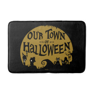 Nightmare Before Christmas   Our Town Of Halloween Bath Mat