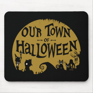 Nightmare Before Christmas Our Town Of Halloween Mouse Pad
