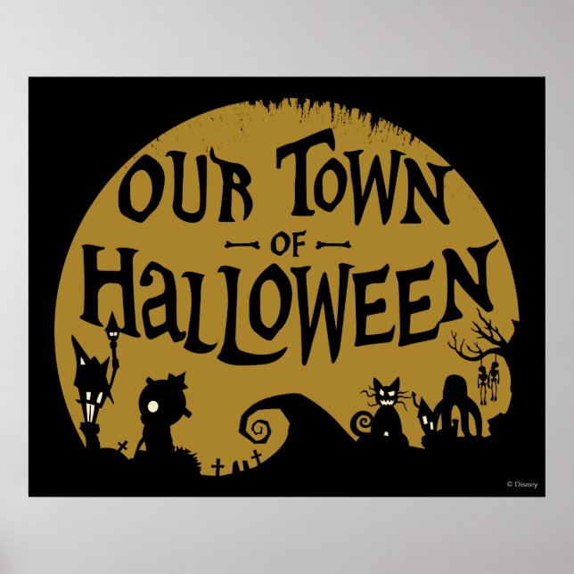 Nightmare Before Christmas | Our Town Of Halloween Poster (Front)