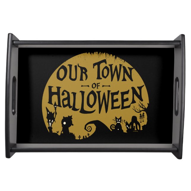 Nightmare Before Christmas | Our Town Of Halloween Serving Tray (Front)