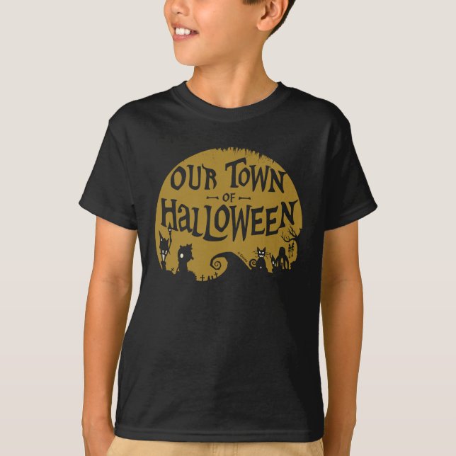 Nightmare Before Christmas | Our Town Of Halloween T-Shirt (Front)