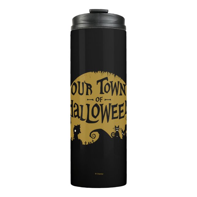 Nightmare Before Christmas | Our Town Of Halloween Thermal Tumbler (Front)