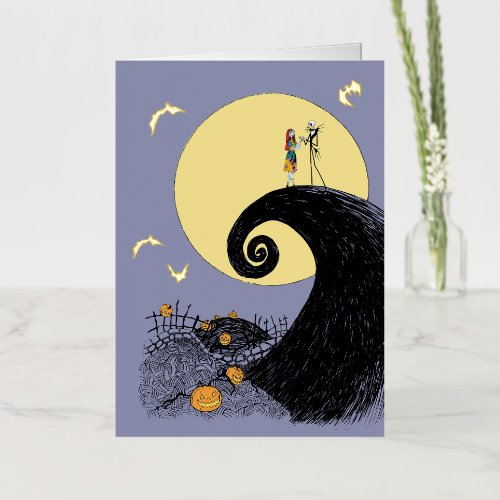 Nightmare Before Christmas Photo Anniversary Foil Greeting Card