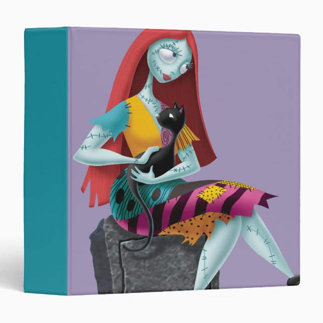 Nightmare Before Christmas | Sally & Cat Sitting 3 Ring Binder (Front/Spine)